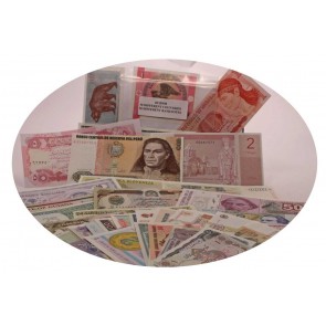 50 banknotes, 50 different countries (U)