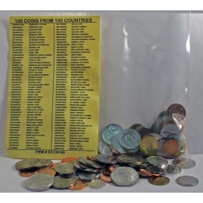 100 coins from 100 different countries (U)