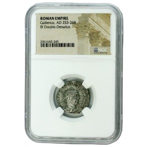 Roman Silver Antoninianus of Gallienus (AD 253-268) NGC (Medium grade)