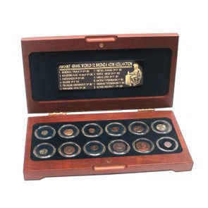 The Greek World: Box of 12 Bronze Coins from the Time of Ancient Greece