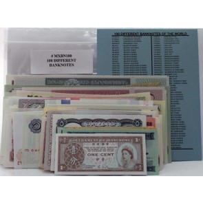 100 different banknotes (U)