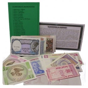 25 different banknotes (U)