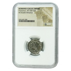 Roman Silver Antoninianus of Postumus (AD260-269) NGC (High grade)